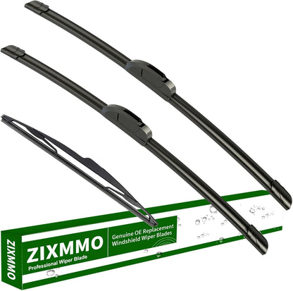 3 Factory Wiper Blade Replacement for Subaru Impreza 2017-2020 2021 2022 2023 Crosstrek 2018-2021 2022 2023 Original Equipment Windshield Wiper Blades Set - 26"/16"/12"(Set of 3) Top Lock - Colors A