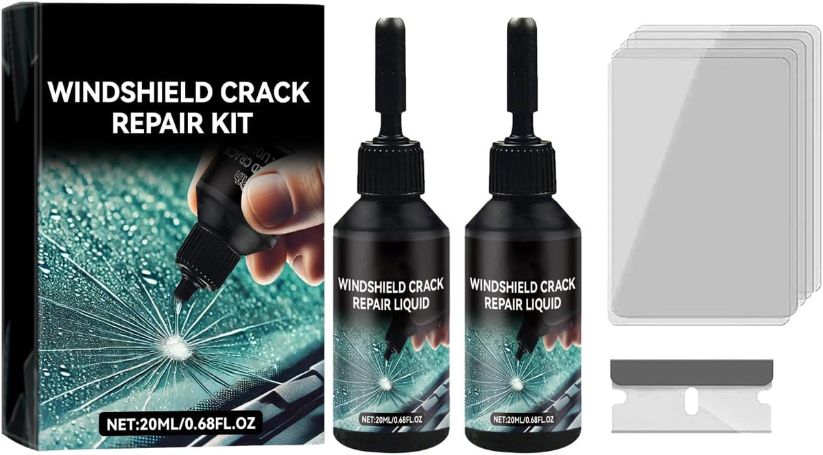 Windshield Chip Repair Kit,1PC 2026 Upgrade Glass Cracks Gone Repair Kit,Premium Glass Repair Liquid Windshield Repair Kit for Chips and Cracks,Cracks Gone Glass Repair Kit for Chips Cracks