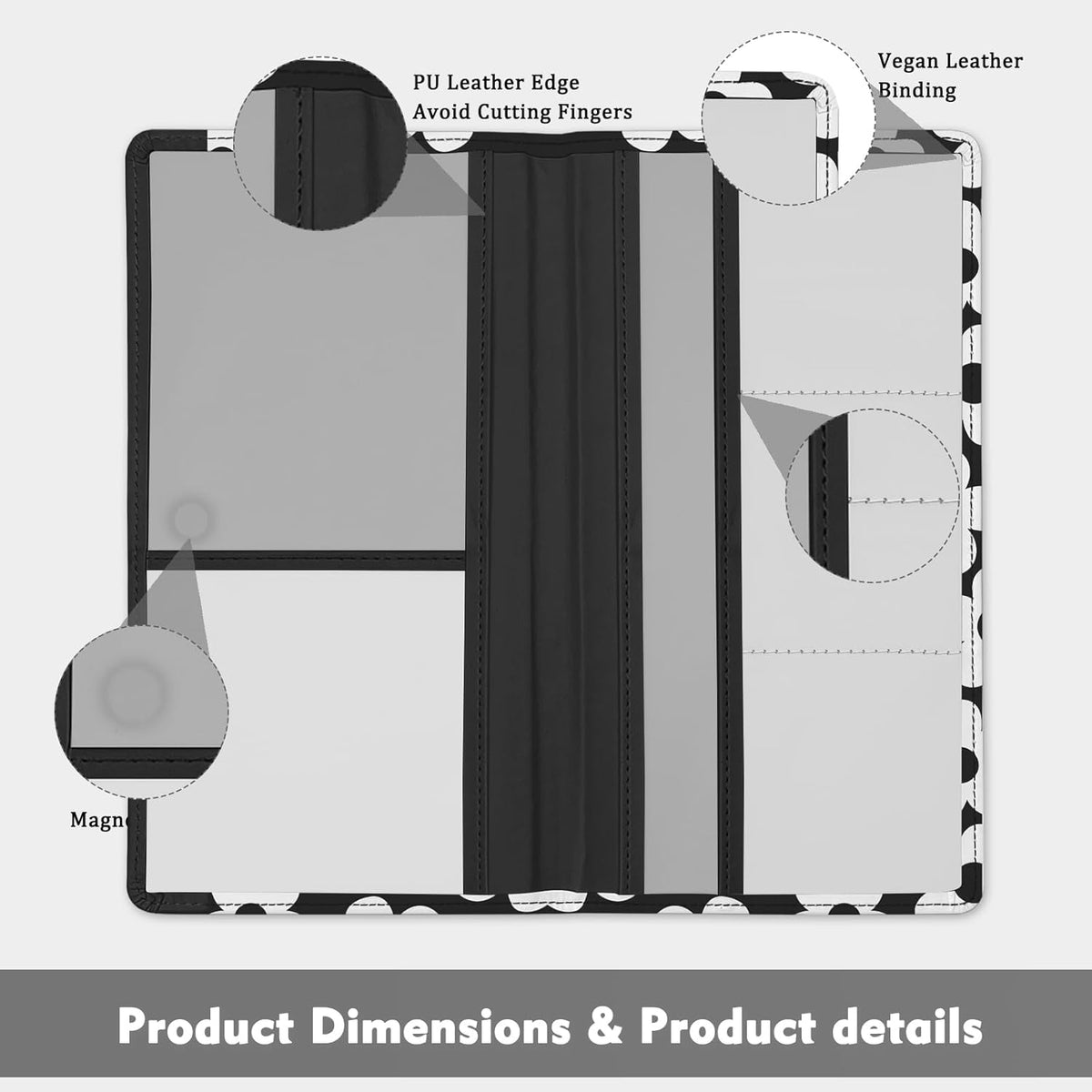 Car Registration and Insurance Holder, Auto Truck Document Holder with Magnetic Shut, Vehicle Glove Box Car Organizer, Interior Car Accessories for Women Men (Bow)