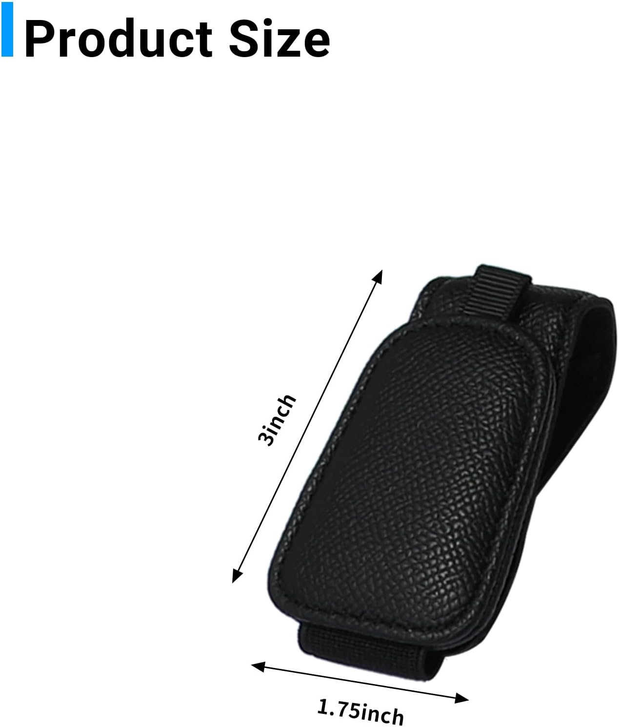 Yuoyar 2 Packs Magnetic Sunglass Holder for Car Visor (Grey) | Magnetic Interior Car Accessories