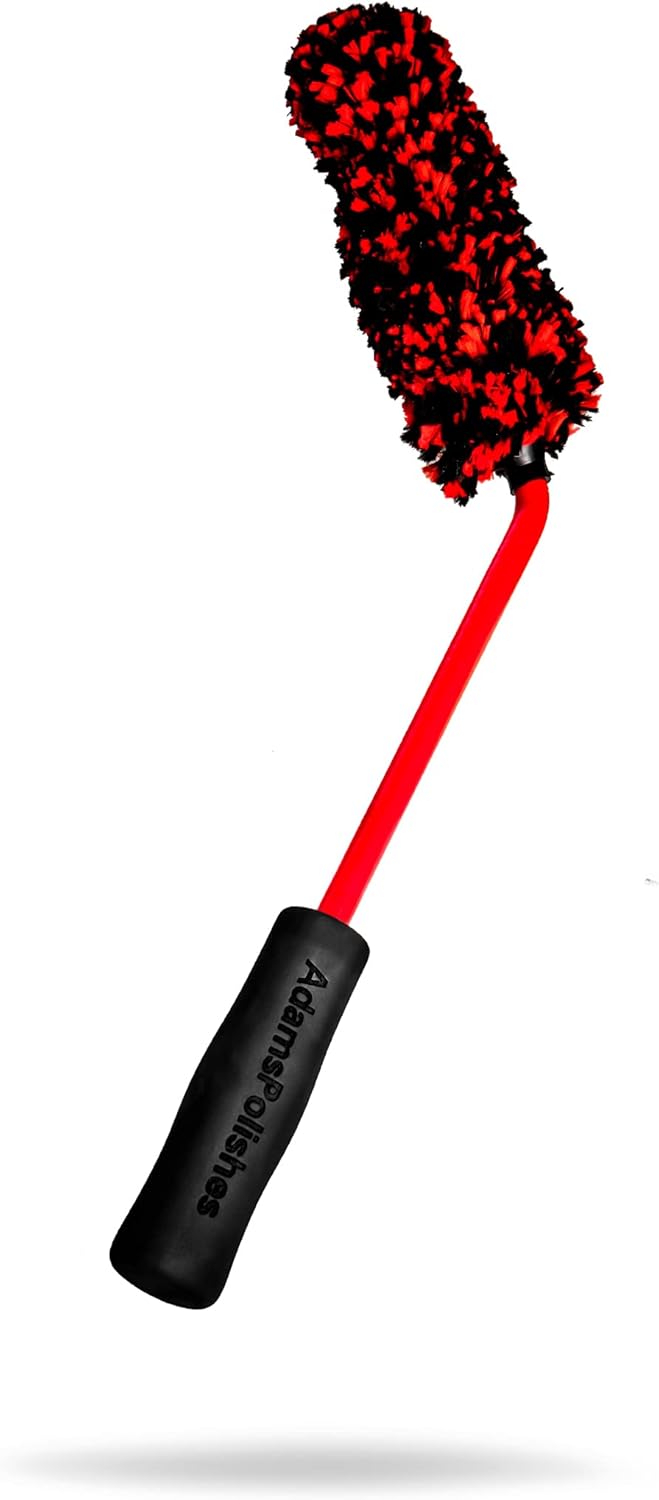 Adam's Polishes Angled Wheel Detailing Brush - Car Cleaning Wheel Brush | Use W/Wheel Cleaner, Rim Cleaner, Chrome Cleaner | Car Wash Brush Cleans Brake Dust from Barrels & Hard to Reach Areas Bundle