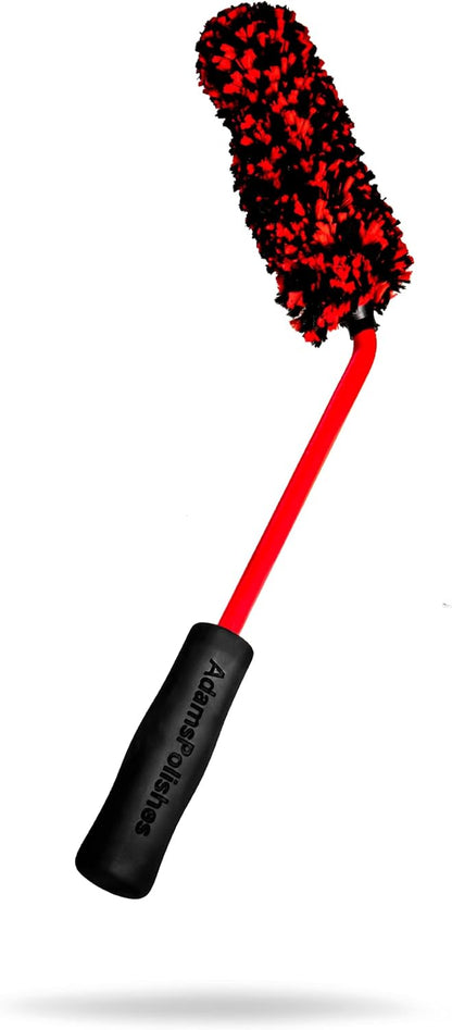 Adam's Polishes Angled Wheel Detailing Brush - Car Cleaning Wheel Brush | Use W/Wheel Cleaner, Rim Cleaner, Chrome Cleaner | Car Wash Brush Cleans Brake Dust from Barrels & Hard to Reach Areas Bundle