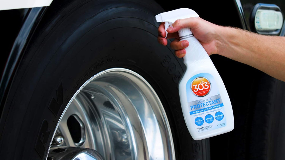 303 Products Aerospace Protectant Spray, UV Protection for Outdoor Surfaces – Protects Vinyl, Plastic & Rubber, Repels Dust & Dirt, Matte Finish, 10 oz