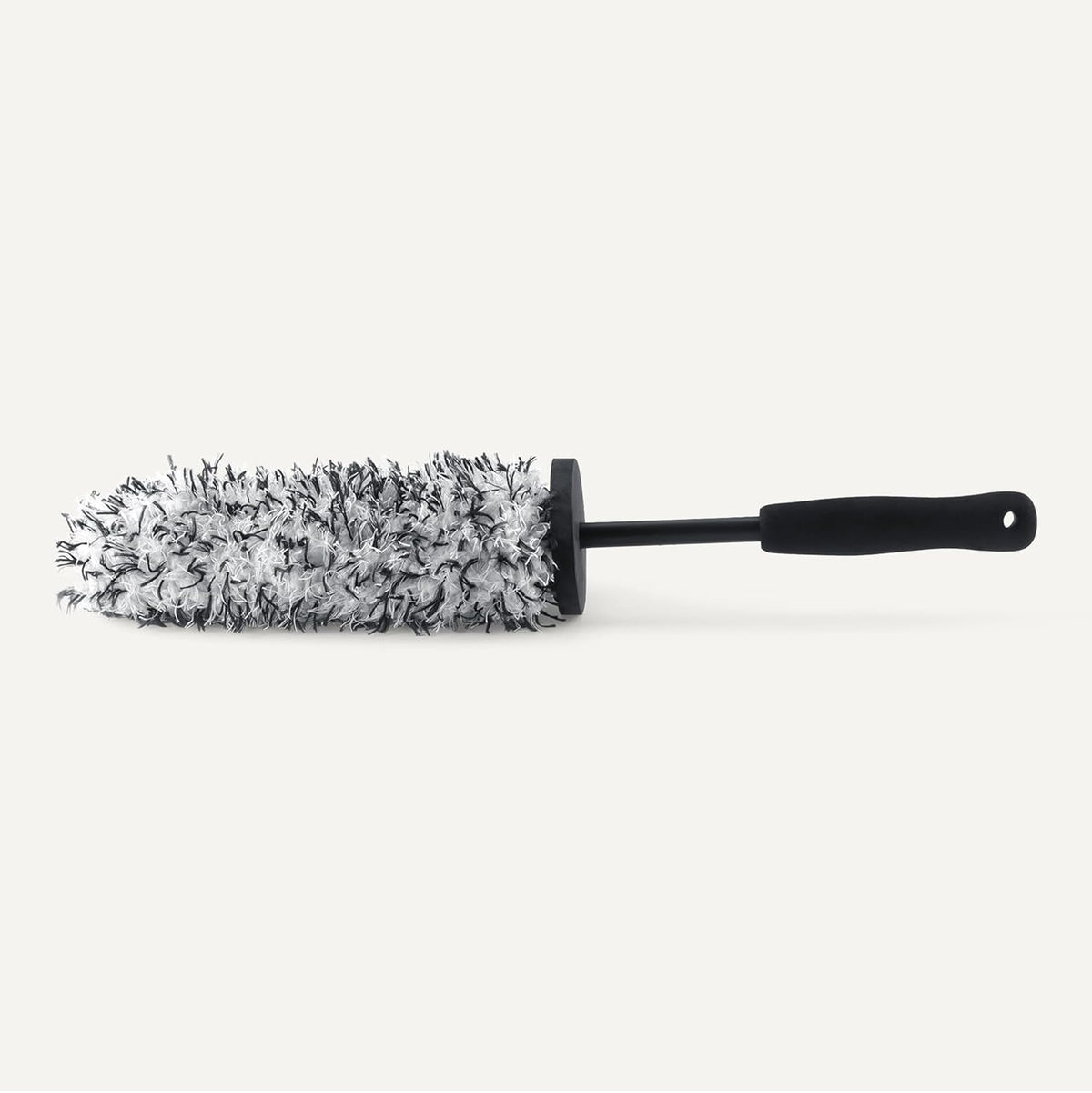 Amazon Basics Microfiber Wheel Cleaner Brush, for Rim Cleaning and Car Detailing, 16.54" Length, Gray