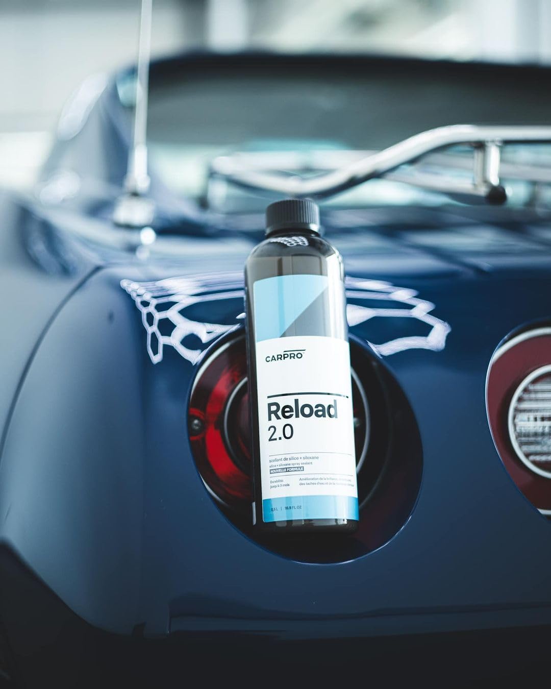 CARPRO Reload 2.0 Spray Sealant, Silica + Siloxane Ceramic Spray for Ceramic Coating, Super Hydrophobic, Self-Cleaning: Improved Gloss, Slickness, Water Spot & Chemical Resistance - 500mL (17oz)