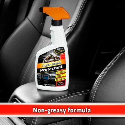 Armor All Interior Car Cleaner Spray Bottle, Protectant Cleaning for Cars, Truck, Motorcycle, Ultra Shine, 16 Fl Oz, Pack of 6, 10345