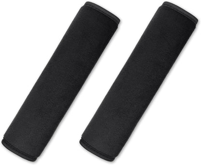 yuntop 2 PCS Car Seat Belt Pads Cover Soft Seat Belt Shoulder Pad Safety Belt Strap Shoulder Pad Comfortable Driving Compatible with Most Cars Helps Protect You Neck and Shoulder (Black)