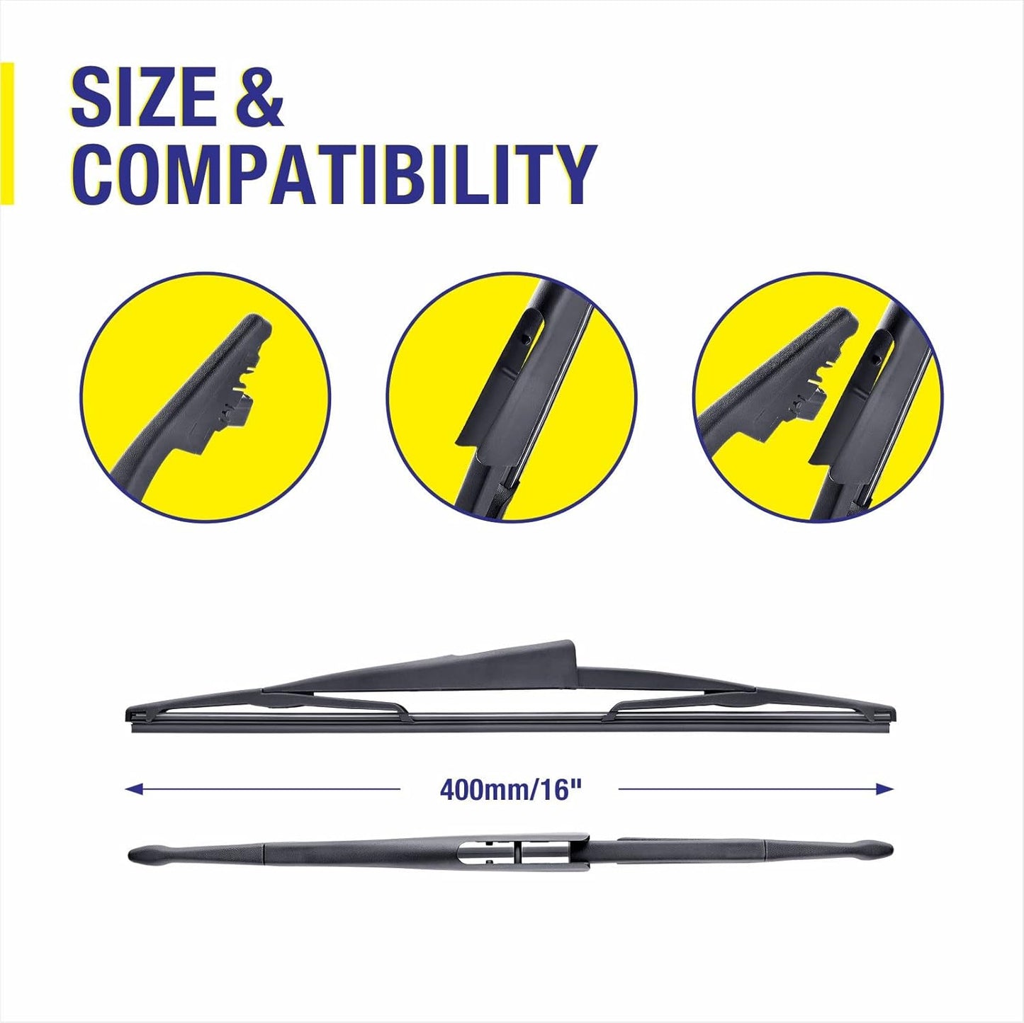 20"-2 Pack Windshield Wiper Blades Replacement For Ford F150 F250 F350 F450 F550 2008-1999 Expedition 2006-1999 Explorer 2010-2005 Mustang 2004-1999, Windshield Wiper Blades For My Car