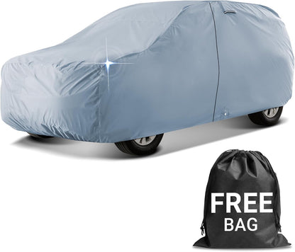 iCarCover 15-Layer Car Cover Waterproof All Weather | Premium Quality Car Covers for Automobiles, UV Protection, El Camino, Impala, Bel Air, Monte Carlo, Galaxie, Charger, Size C21 (See Size Chart) - Colors C