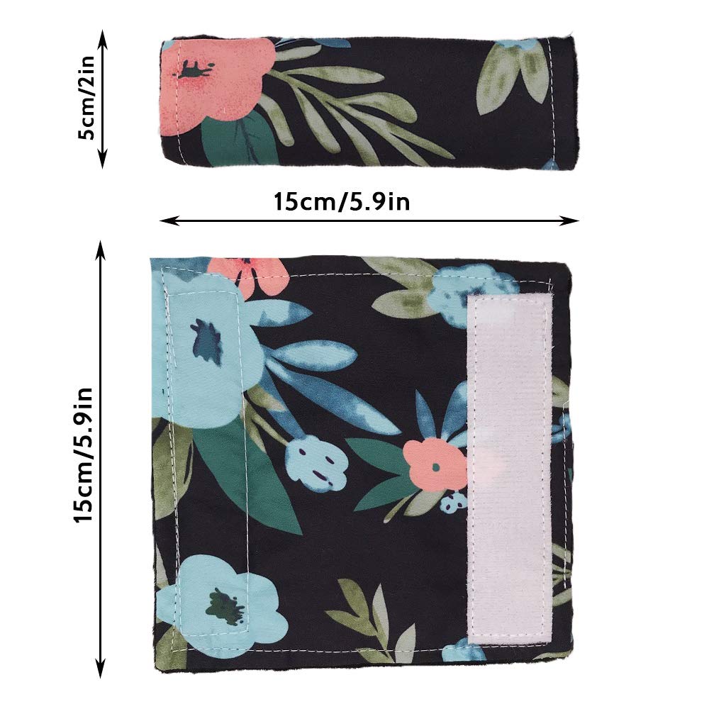 Baby Car Seat Neck Cover, Car Seat Strap Cover, Seat Belt Cushions Pads, Shoulder Strap Protectors, Reversible Pram Harness Covers in Minky Dinosaur, Baby Neck Pad Protector