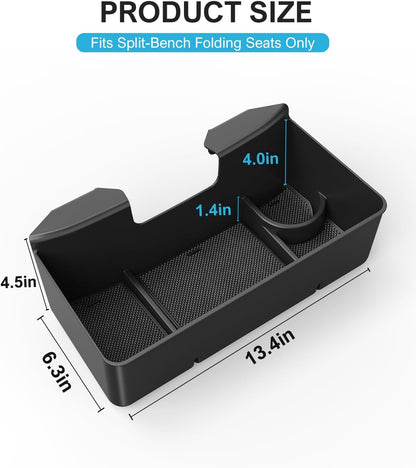 Center Console Hanging Organizer Box with Compartments Compatible with 2019-2026 Chevy Silverado/GMC Sierra 1500, 2020-2026 Silverado/Sierra 2500HD 3500HD Accessories (Split-Bench Folding Seat Only)