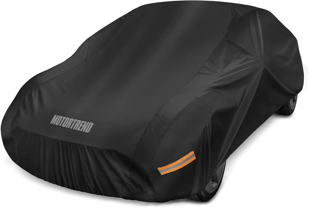 Motor Trend SafeKeeper Heavy Duty Car Cover Waterproof All Weather, Multi-Layered Truck SUV Car Cover for Snow Rain Sun UV Protection, Full Exterior Car Covers for Automobiles (Fits up to 190" Length)
