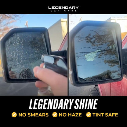 Legendary Glass Cleaner 16oz - Auto Window Cleaner Spray for Car Windows & Windshield - No Streaks, Ammonia-Free, Tint Safe - Interior/Exterior Use