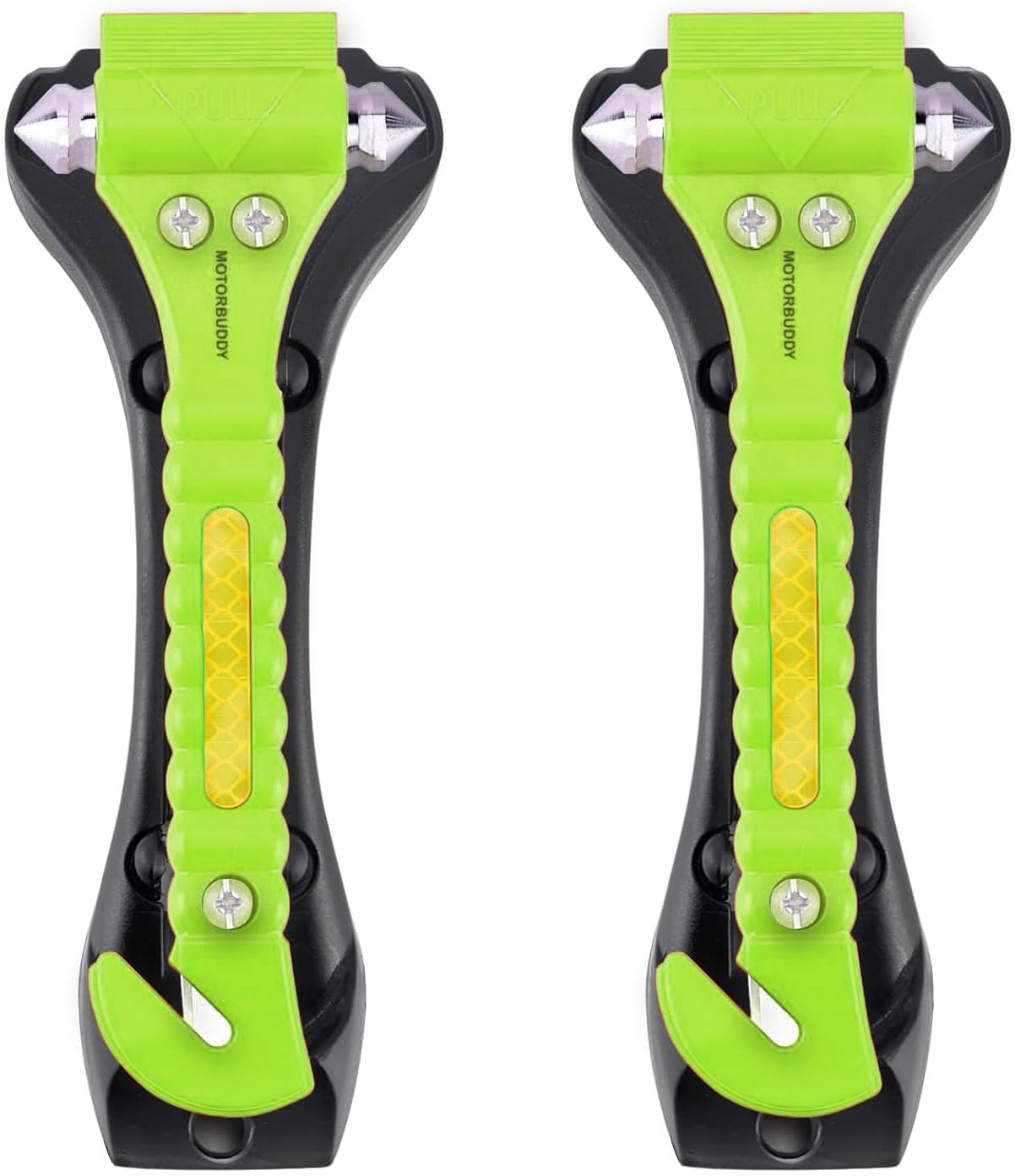 MOTORBUDDY 4-Pack Emergency Escape Hammer Seat Belt Cutter,Auto Car Safety Hammer with Window Glass Breaker，Escape Tool for Car Accidents