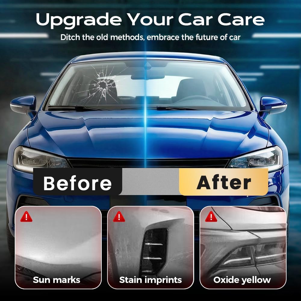 Windshield Crack Repair Kit, 2026 New Advanced Formula Quick Fix with 30ml Glass Repair Liquid 1 Towel 1 Blade 5 Curing Films, Universal Cracks Gone Glass Repair Kit (1 * Black)