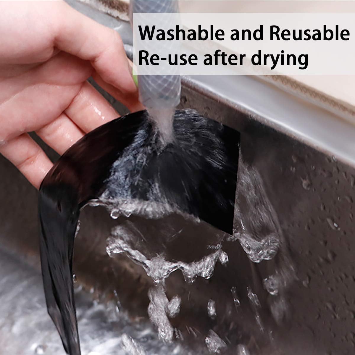 DGSL Car Door Edge Guards Door Sill Protector, 2.7In x 33Ft 5D Carbon Fiber Car Wrap Film, Vinyl Automotive Wrap Film Anti-Collision Fits for Most Vehicles (Black)