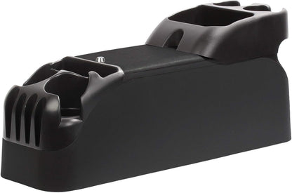 Moblorg Center Console for Minivans, SUVs, Middle Van Console, Extra Cup Holders, Large Storage, 27"L x 11.5"W x 8.5"H,Made in USA (Black)