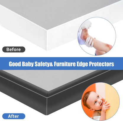 Rubber Edge Trim, Self-Adhesive Rubber Edge Trim, Edge Protector for Sheet Metal, EPDM Material, Fit 1/16"(1.0mm), Length 10Ft, Black Color, U Channel Edge Trim - Colors B