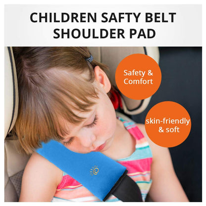 Gray Seat Belt Pillow for Kids 2PC, Seatbelt Pillow for Child Travel, Seat Belt Pillow for Toddler Head Protector, Shoulder Pad for Car Safety Seatbelt, Car Sleeping Seat Belt Pillow Support