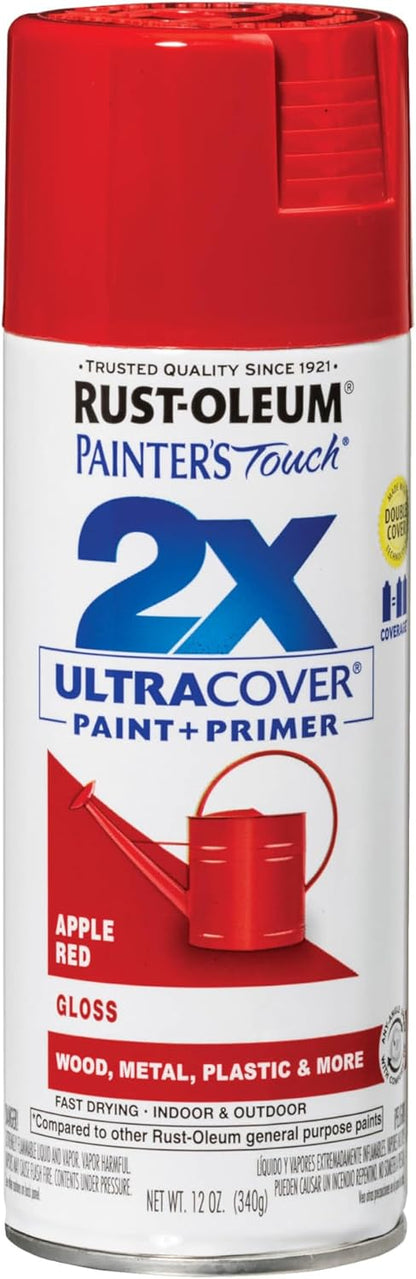 Rust-Oleum 334029 Painter's Touch 2X Ultra Cover Spray Paint, 12 oz, Gloss Clear - Colors A