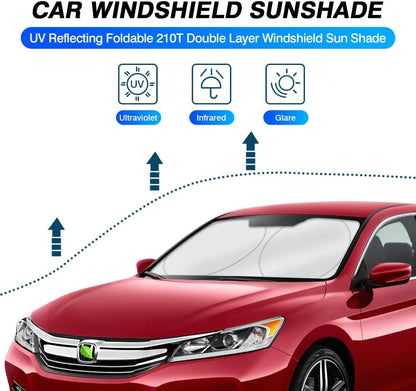 KUST Windshield Sun Shade for Toyota RAV4 2019-2022 2023 2024 2025 2026 Window Accessories Shade Sun Visor Cover Foldable Block UV Rays - Colors B