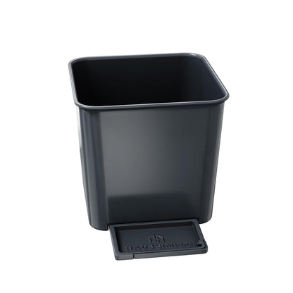 Car Trash Can for Vehicles Leakproof Compact Garbage Bin w/Stability Flap, Anti-Slip Base, Portable Trash Holder for Cars, Trucks, SUVs, Minivans (Black, Large)