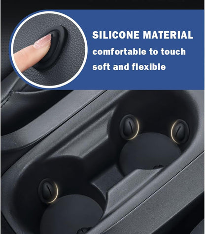 2026 Latest Car Cup Holder Insert/Holder Position Limiter - Anti Shake Silicone Car Coasters Bottle Stabilizers with Self-Adhesive - Car Must Haves Cup Holder Inserts for Car Truck SUV (6PCS)