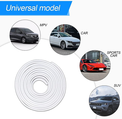 XINLIYA Car Door Edge Guards, 16Ft Universal Rubber Seal Protector U Shape Edge Trim Car Door Edge Protection for Most Car, Aluminum Boat Edge Guards (Red)