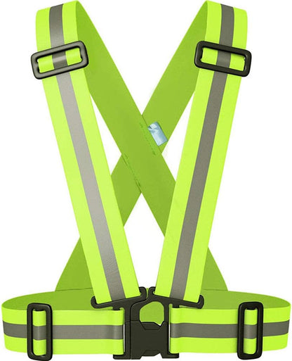2" Wider Reflective Safety Vest,60% More High Visibility for Running,Construction,Walking Women Men,Adjustable