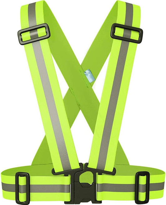 2" Wider Reflective Safety Vest,60% More High Visibility for Running,Construction,Walking Women Men,Adjustable