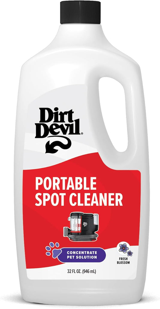 Dirt Devil Portable Spot Cleaner Machine for Carpet and Upholstery, Powerful Suction Spot Cleaning Machine with Versatile Tools, Pair with Dirt Devil Portable Cleaner Solution