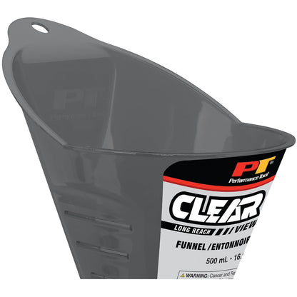 Performance Tool W4053 Clear View Easy-Fill Funnel Set (3 Pieces) - Versatile Liquid Filling Solutions