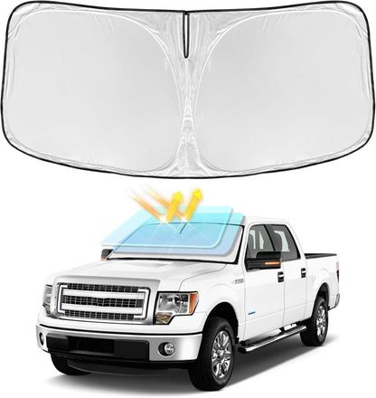 for Toyota Tacoma 2016-2023 2024 2025 2026 Sun Shade Sunshade Windshield Cover - 4 Layers Front Window Shade Custom Fit Tacoma 2Dr 4Dr Pickup Sun Visor 240T Shade Blocks UV Rays Car Accessories - Colors E