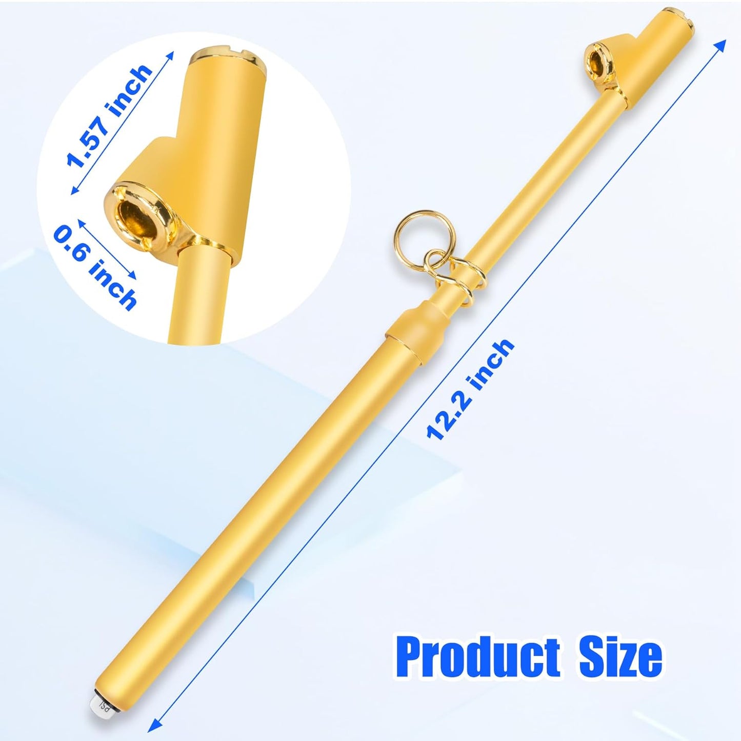 2-Pack Dual Head Tire Pressure Gauge – Heavy Duty 10-150 PSI Air Pressure Gauge with Stainless Steel Body, Metal Nozzle & Durable Plated Brass – for Cars, Trucks, Bikes, RVs & Vehicles