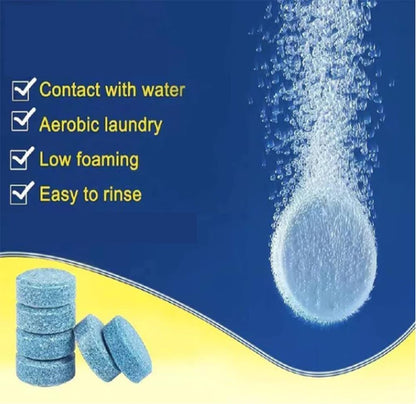 Solid Wiper Cleaner, Concentrated Washer Fluid, Car Windshield Wiper Washer Fluid, Solid Wiper Effervescent Tablet Concentrated (5 Boxes)