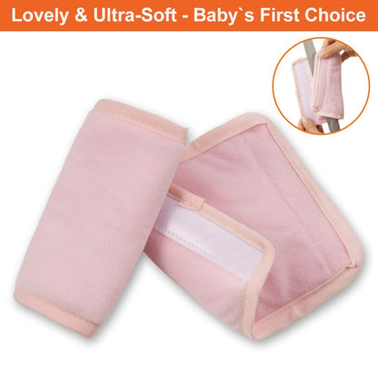 COOLBEBE Car Seat Straps Shoulder Pads for Baby Kids, Super Soft Seat Belt Covers for All Car Seats/Pushchair/Stroller/High Chair