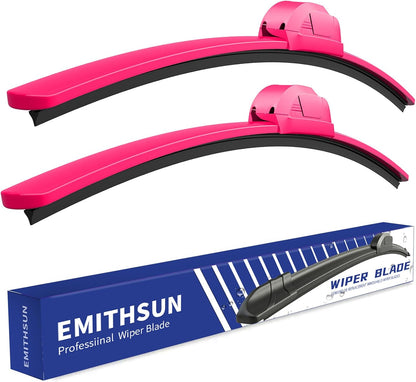 OEM QUALITY 26" + 16" Premium All-Seasons Stable And Quiet Windshield Wiper Blades(Set of 2) - Colors B