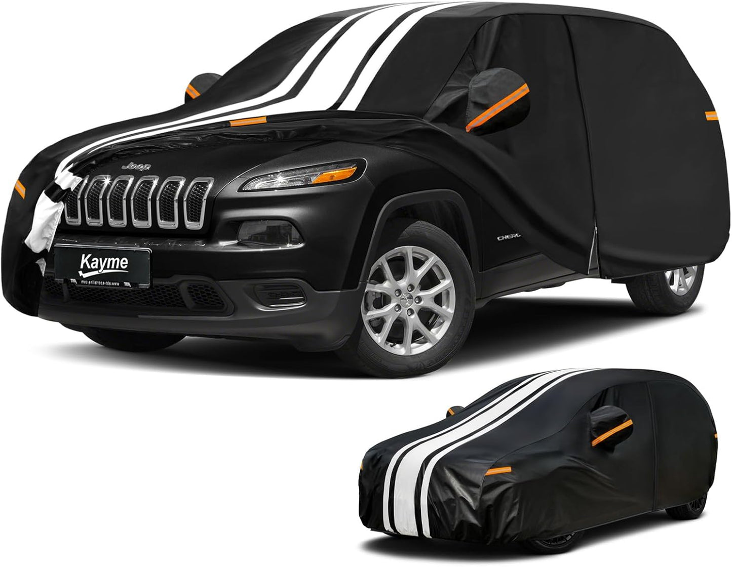 Kayme Heavy Duty Car Cover Custom Fit for BMW 3 Series 320i 325i 328i 330i 335i (1982-2026), Outdoor Full Exterior Cover with Tape and Towel, Rain Snow Sun UV Protection. - Colors B