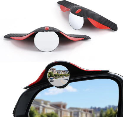 LivTee Blind Spot Car Mirror, HD Glass Frameless Convex Side Mirror Blindspot, Wide Angle Rear View Mirrors for SUVs, Trucks and RVs - Car Accessories