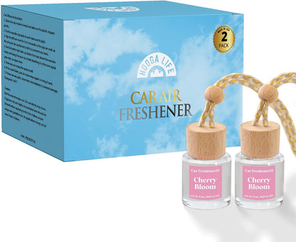 HoogaLife Car Air Freshener Diffuser 2 Pack Hanging Air Freshener Diffuser - Vanilla Cream Fragrance Oil Air D iffuser for Car, 45+ days Long Lasting Fragrance Made in USA C ar Air Fresheners (V54)