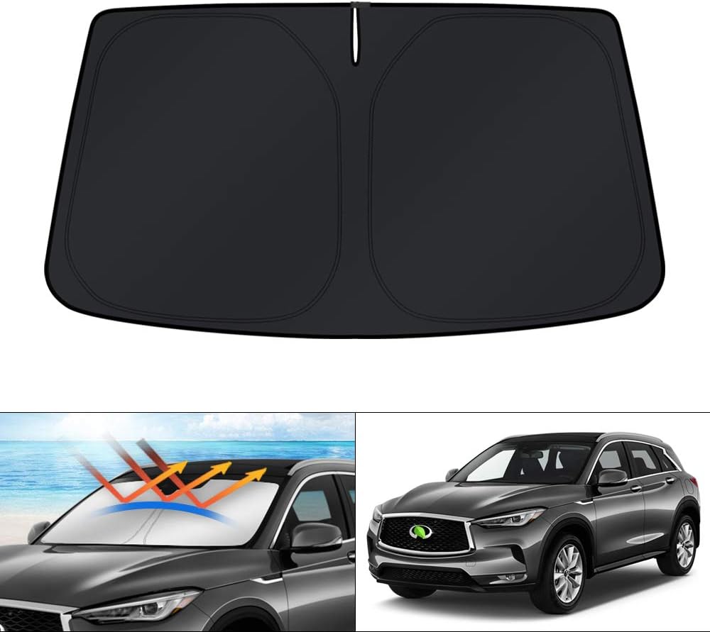 KUST Windshield Sun Shade for Toyota RAV4 2019-2022 2023 2024 2025 2026 Window Accessories Shade Sun Visor Cover Foldable Block UV Rays - Colors E