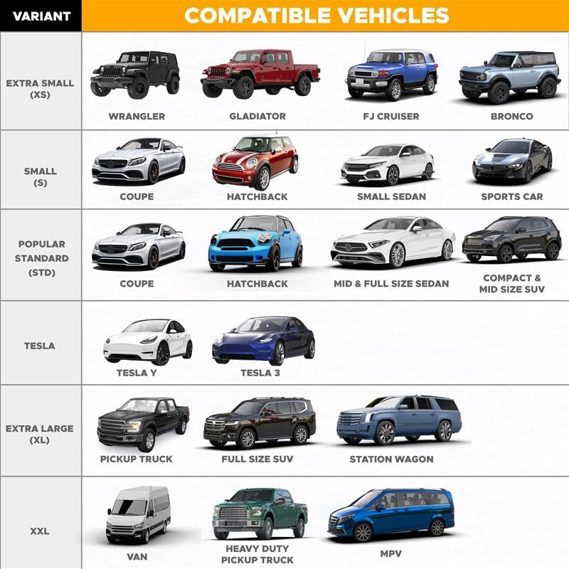 EcoNour Windshield Cover for Ice and Snow - Universal Fit for Car, SUV, Truck, Heavy Duty 600D Oxford Fabric Frost Protector for Ice & Sleet, Includes Anti-Theft Straps, Medium (69"x42")