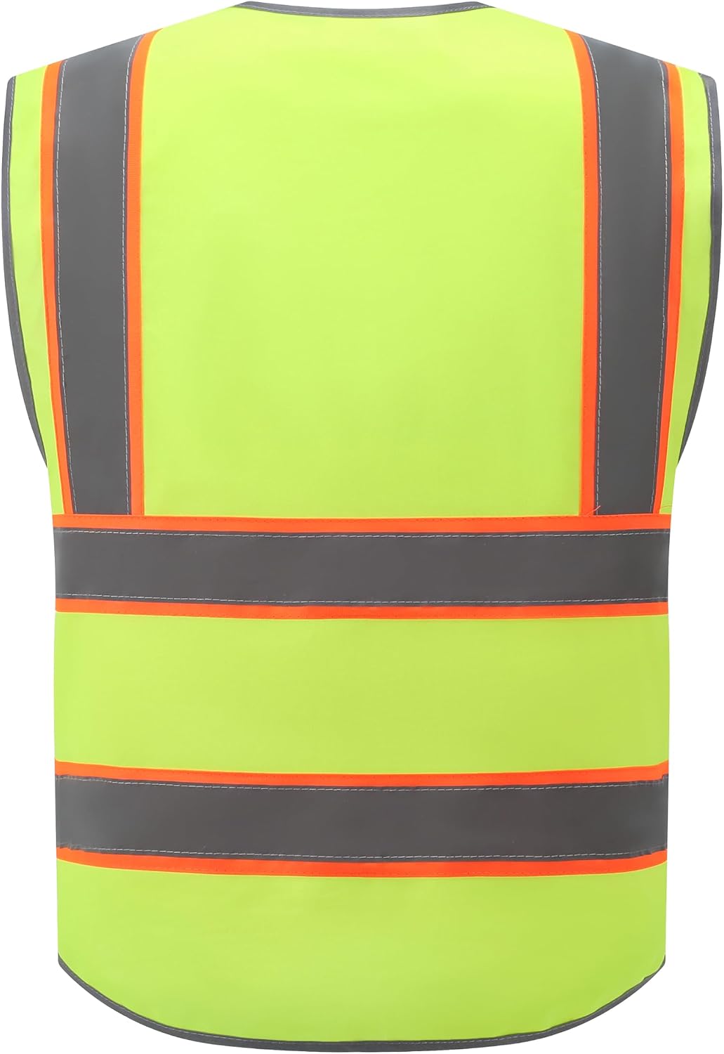 XIAKE Reflective Safety Vest for Men & Women High Visibility Class 2 Vest with Pockets Meets ANSI Standards