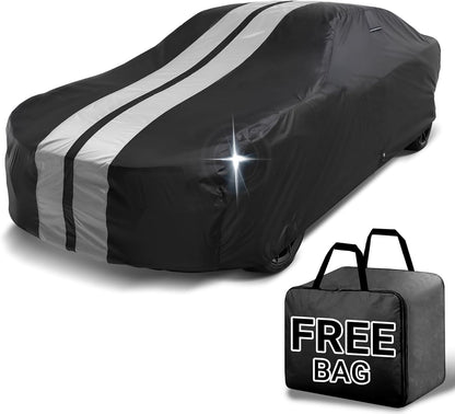iCarCover Premium Car Cover for 1970-1972 Chevy Monte Carlo Heavy Duty Waterproof All-Weather Automobiles Custom Fit Indoor Outdoor UV Snow Protection Covers with Straps and Bag - Colors A