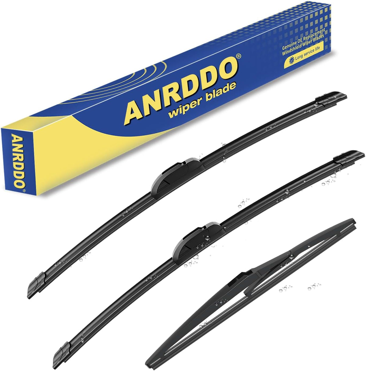 3 Wipers Factory Replacement For Subaru Outback 2020-2022 2023 2024 Original Equipment Replacement Windshield Wiper Blades Set 26"+18"+16" (Set of 3) Top Lock - Colors A