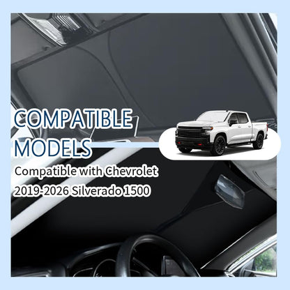300T Thickened Automotive Glass Sunshade and Comes with Storage Bag,Keep Car Interior Cool,Universal Windshield Sun Shade Fit for Cars,Trucks,SUVs (L: 57.08 * 31.5 inch)