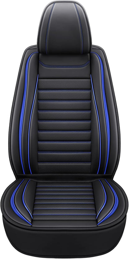 MINGBRON Leather Car Seat Covers,Car Seat Protector Waterproof,Seat Covers Full Set, Car Seat Protectors 5 Seats,Automotive Seat Covers Fit Most Cars Wine Red