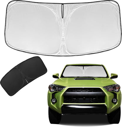 for Toyota Tacoma 2016-2023 2024 2025 2026 Sun Shade Sunshade Windshield Cover - 4 Layers Front Window Shade Custom Fit Tacoma 2Dr 4Dr Pickup Sun Visor 240T Shade Blocks UV Rays Car Accessories - Colors A