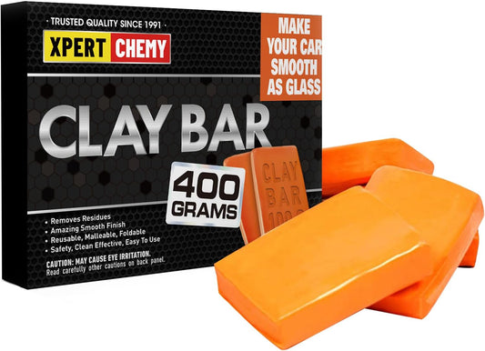 XPERTCHEMY Car Clay Bar 4 Pack 400g(4x100g), Auto Detailing Premium Grade No Scratch Magic Clay Bars Cleaner Kit with Washing and Adsorption Capacity for Car Auto SUV, RV, Truck, Purple