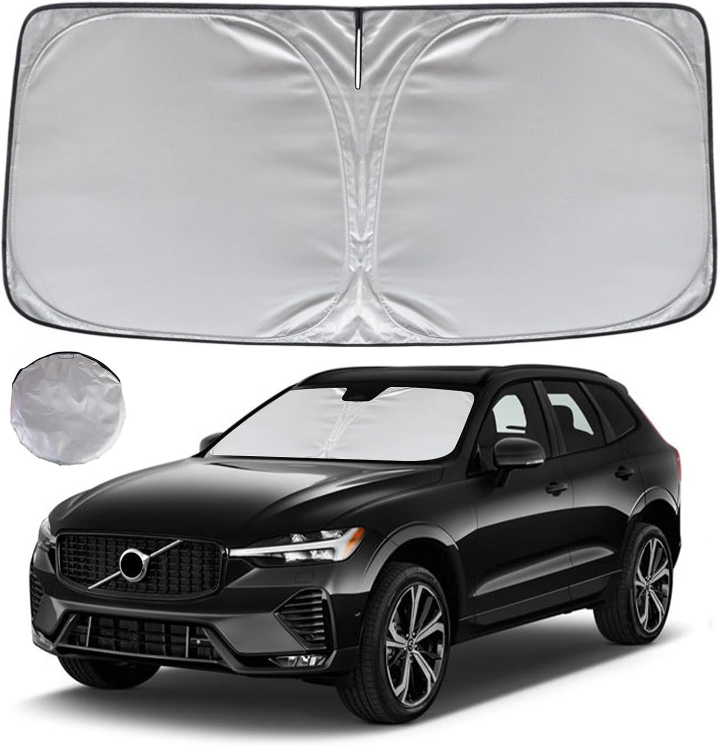 KAYZT Windshield Sun Shade for 2019-2025 2026 Chevy Silverado 1500 /GMC Sierra 1500 2500HD 3500HD Foldable Sunshade Front Window Custom Fit Car Accessories - Colors A